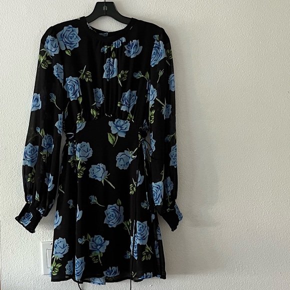 {Free People} Brand New Samantha Lace Up Mini Dress - Picture 6 of 12